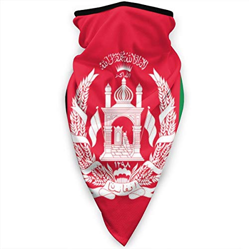 Afghanische Flagge Herren Damen Headwrap Gesichtsschutz Mikrofaser Haarband Multifunktion Halstuch Für Jagd Radfahr Wandern