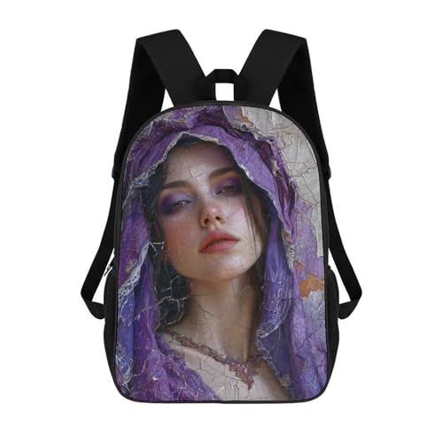 Sac à dos scolaire The Violet Woman 17 pouces pour enfants