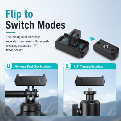 Image of ZORBES Quick Release Mount Adapter for Osmo Action 6 Nano 1 /4 Thread Mount