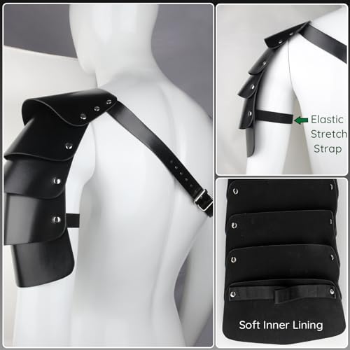 Men's Shoulder Harness Belt, Body Chest Harness for Men, Adjustable PU Leather Male Punk Chest Belt Muscle Show Fashion Costumes for Cosplay Party4