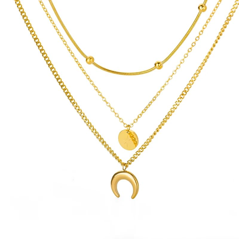 See full amazon price history chart for Purple Secret Three Layered Moon Charm Necklace For Women with 18K Gold Plating, Multi Chain Necklace, Best Gift for Girlfriend, Birthday Gift for Women, Trendy Necklace, Crescent Moon Necklace Purple Secret Three Layered Moon Charm Necklace For Women with 18K Gold Plating, Multi Chain Necklace, Best Gift for Girlfriend, Birthday Gift for Women, Trendy Necklace, Crescent Moon Necklace (B0CYLPXRQZ) Amazon Price History, Amazon Price Tracker