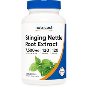 Nutricost Stinging Nettle Root Extract 7500mg, 120 Capsules – Vegetarian Friendly, Non-GMO, Gluten Free (750mg of 10:1 Extract)