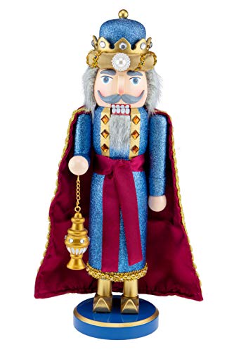 Clever Creations Traditioneller schottischer großer Weiseman aus Holz mit Weihrauch Sammlerstück Nussknacker, festliches Weihnachtsdekor, perfekt für Regale und Tische, 100 % Holz Cover