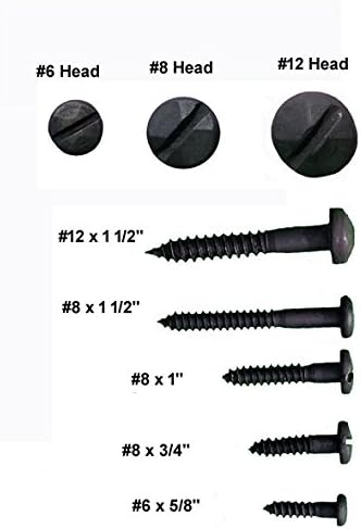 Rustic Pyramid Head Wood Screws of #8 X 1 1/2 inch, Pack of 50