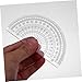 HAPINARY 2sets Transparent Geometry Ruler Set Protractor and Triangle Ruler for Student Drafting Engineering Drawing and School Supplies