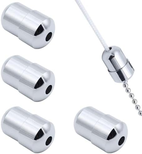 NA 6 Pack Cord Connector Metal Chrome Bathroom Light Pull Cord Joiner ...