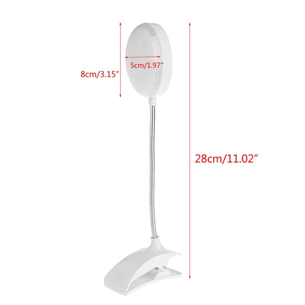 Lampada da Scrivania Clip-on Table Lamp LED morsetto di lettura Studio Bed Laptop Desk Bright Light Interruttore clip della luce della lettura for bambini adulti At Home Usa per Leggere ( Color : A )