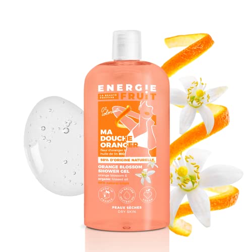 ENERGIE-FRUIT-Gel-de-ducha-pH-neutro-Flor-de-azahar-y-aceite-de-linaza-BIO-Vegano-500-ml