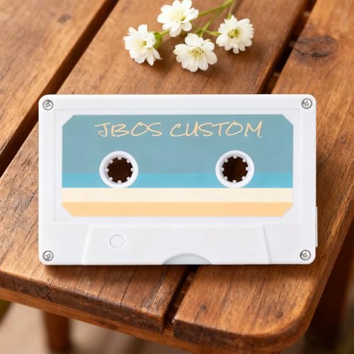 JBOS 25 Pack Custom USB Flash Drive 1GB USB 2.0 Cassette Tape Retro Personalized Thumb Drives, Customizable Memory Sticks for Branding, Corporate Events & Music Presents