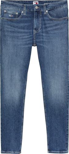 Tommy Jeans Men's Ryan Straight Leg Jeans, Denim Medium, 32 32
