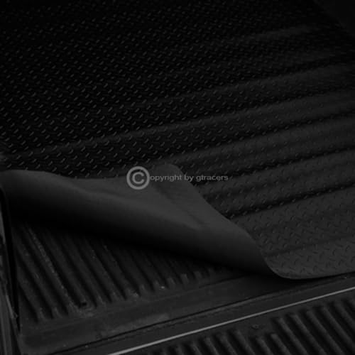 R&L Racing Truck Bed Mat Compatible with 04-14 for F150 Models | Black Finished Styleside 8 Ft Long | Truck Bed Rubber Diamond Floor Mat Carpet - Thumbnail 5