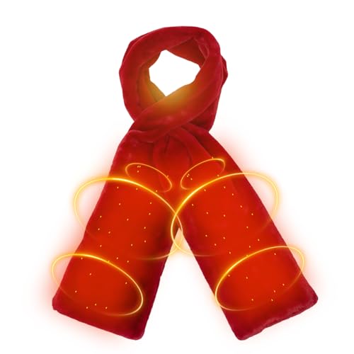 Bufanda genérica suéter Through – chal suave y moderno, bufanda caliente para mujer en invierno, para y noches en casa, senderismo, camping, clima frío, día nevado, mamá, rojo intenso, Se