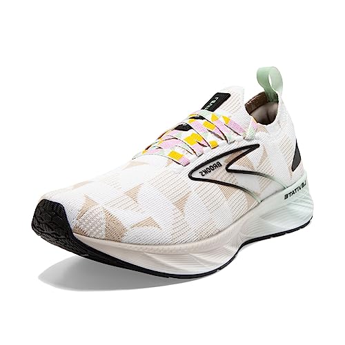 Brooks Herren Levitate Stealthfit 6 Neutral Running Shoe, Weiß/Silberfutter/Grün, 44 EU
