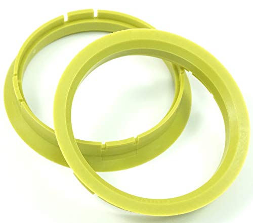4 anelli di centraggio gialli 72,5-66,6 mm/72,5 su...