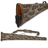 ALPS OutdoorZ Ducks Unlimited Waterproof Shotgun Case – Mossy Oak Bottomland Camo Roll-Top Gun Case with Floating Foam, 500D PVC & Strap for Waterfowl Hunting