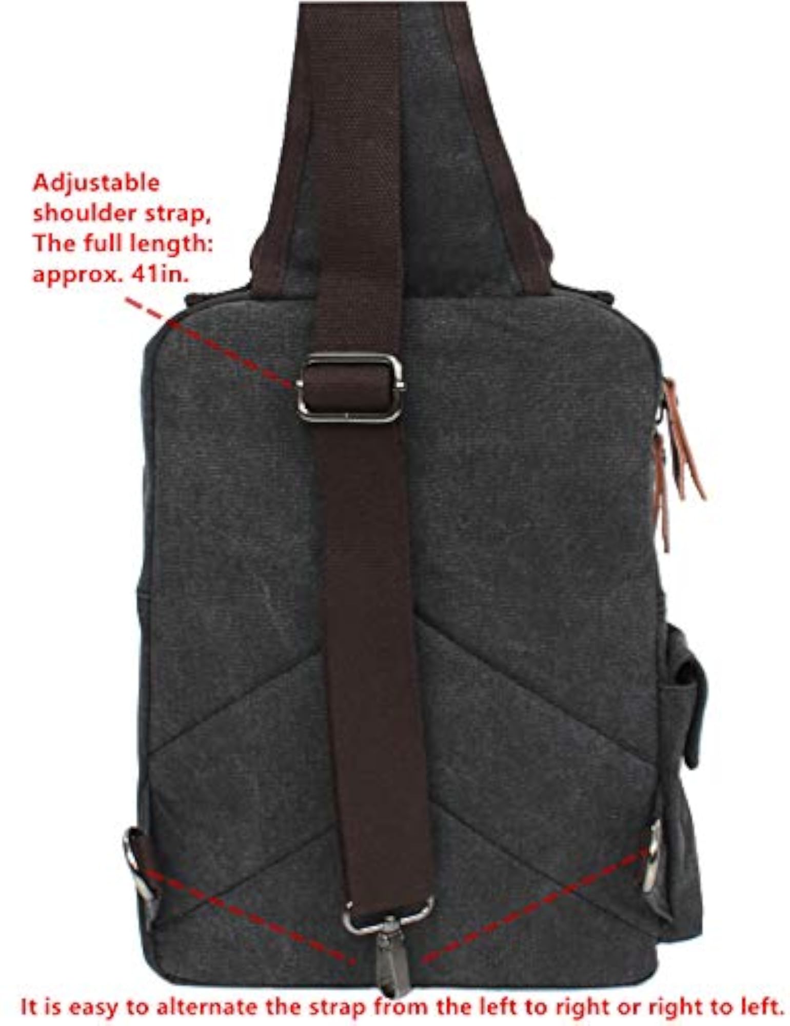 Canvas One Strap Sling Cross Body Messenger Bag