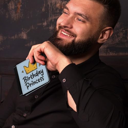 Birthday Princess Bifold Wallet PU Leather Card Cash Holder Cute Purse for Men Women4