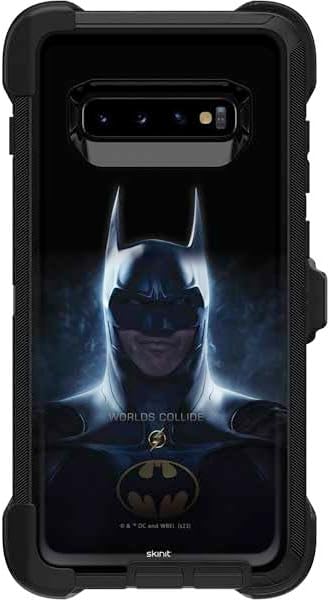 Skinit Decal Skin Compatible with OtterBox Defender Galaxy S10 - Officially Licensed Warner Bros The Flash Movie: Batman Poster Design