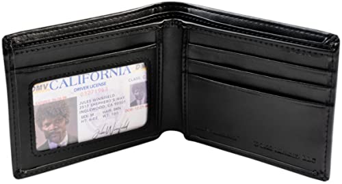 Officially Licensed Black/Blue Embroidered Bad Mother Leather Wallet4