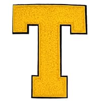Chenille Letter Patches Opstrijkbare Letters Patches voor kleding, Preppy Varsity Letter Patches, Letterman Jacket Patches, Geborduurde Patch Naai Patches voor Rugzakken Hoeden, 6 Stks Letter G, 7,6