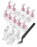 Nail Stand Set for Nail Art Practice & Display - Complete Acrylic Nail Holder Kit with Bonus Tweezers & Double-Sided Tape, False Nail & Press On Nail Practice Stand for Home DIY, Salon Use