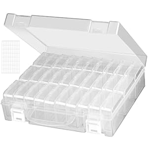 Husafteng 1 Pack 30 Fächer Stickerei Aufbewahrungsbox