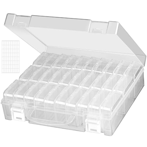 Husafteng 1 Pack 30 Fächer Stickerei Aufbewahrungsbox