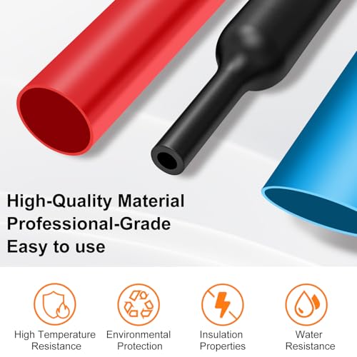 ASHINER Heat Shrink Tubing Kit - 580Pcs EVA Material in 6 Colors and 11 Sizes - Ideal for Electrical Insulation, Repairs, and Wire Connectors with User-Friendly Design and Storage Case
