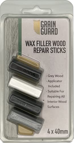 GRAIN GUARD Wax Filler Wood Repair Sticks, Grey Wood