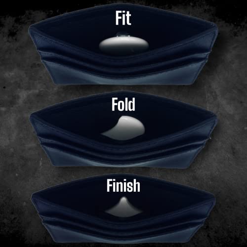 Slim Premium Wallet with AirTag Holder Parent | Made from Genuine Soft Touch Leather | Pocket Minimalist Design | RFID Protected | Perfect for Tracking | Dimensions: 3.9"x2.75"x0.49" (Black)4