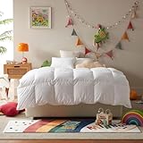 Three Geese Toddler Comforter Baby Down Blanket, Small Crib Quilt All Season Duvet Insert 41x48 Inch, Soft Cotton Shell White Duvet Insert