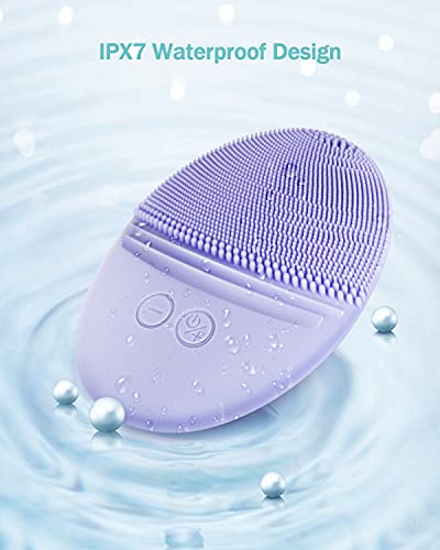 Ezbasics FACE-BRUSH-FR88-OPP Facial Cleansing Brush Made With Ultra Hygienic Soft Silicone, Waterproof Sonic Vibrating Face Brush thumb #4