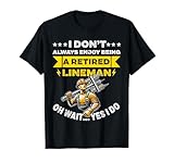 Lineman im Ruhestand, Vater, Männer, der in den Ruhestand geht, Kabelnetzbetreiber T-Shirt