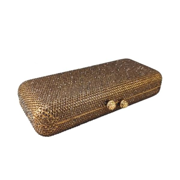 Elegant Long Crystal Box Clutch Evening Bag for Women Wedding Handbags Party Rhinestones Purse - Image 7