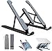 Soporte Portatil Mesa, Plegable Ventilado Soporte Ordenador Portátil,Plástico ABS+Silicona 6 Ángulos Ajustable Elevador Portatil Laptop Stand Compatible con MacBook Lenovo HP PC 10-15.6”,