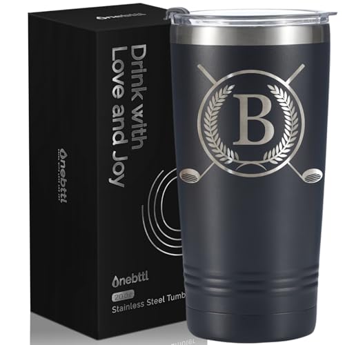 Onebttl Golf Gifts for Men with Initial for Golfer &