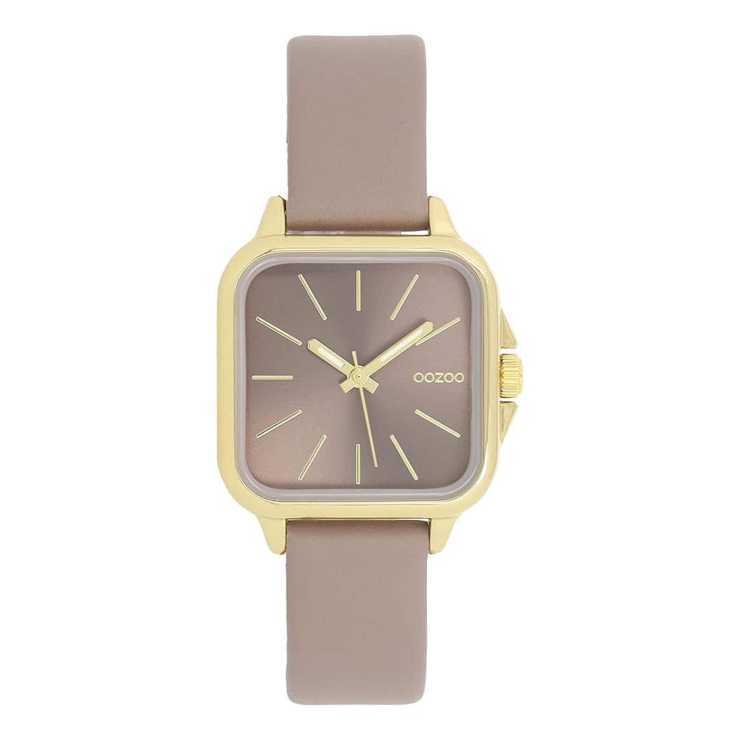Oozoo Timepieces - Orologio da polso da donna con cinturino in pelle | orologio da donna di alta qualità – elegante orologio analogico da donna quadrato