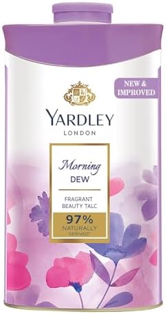 Yardley London Morning Dew Perfumed Talc for Women, 100g