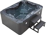 SPA LED Haïti 4 plazas - 210 x 152 x 78 cm - Gris