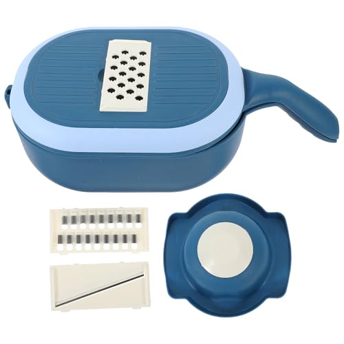 Cortador manual multifunción para verduras y frutas azul miniatura 1