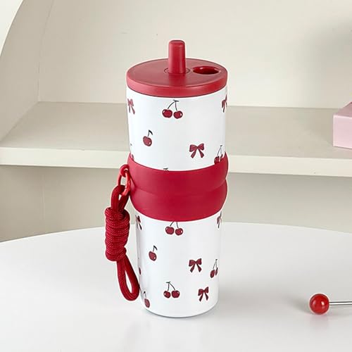 Gourde pour filles avec couvercle étanche et motif animé résistant