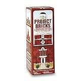 FloraCraft Foam 285 Piece Project Bricks Landmark Edition 0.6 Inch x 0.6 Inch x 1.4 Inch Red