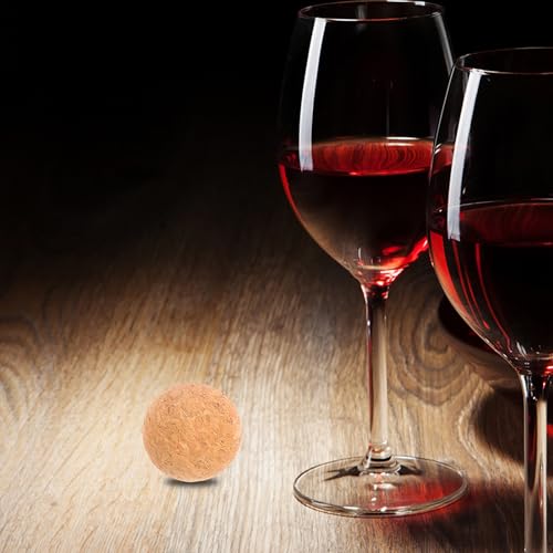 Tapones de corcho ecológico para botellas de vino, accesorios reciclables POPETPOP, 4 piezas 7