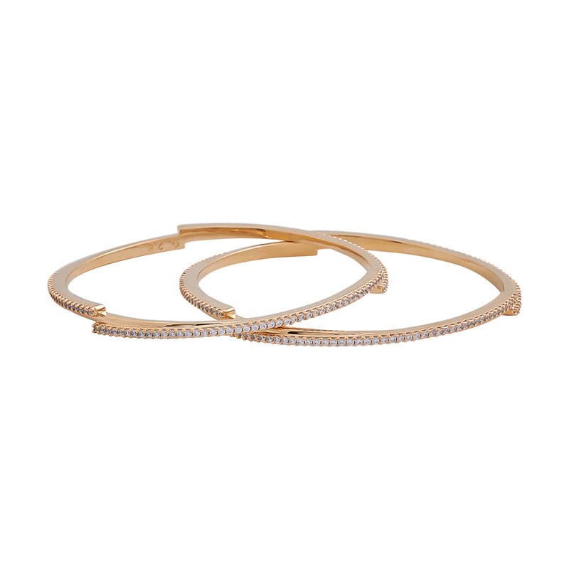 Buy Kushal's Fashion Jewellery GoldPlated White Bridesmaid Bangle With
