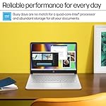 HP Rose Gold Ultrabook 14 Laptop with Office 365, Intel 4-Core CPU, 1.1TB Storage (1TB OneDrive and 128GB Emmc), 8GB RAM, Windows 11, No Mouse - Image 4