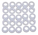 1/4 Inch Flare White Washer - 25 pack