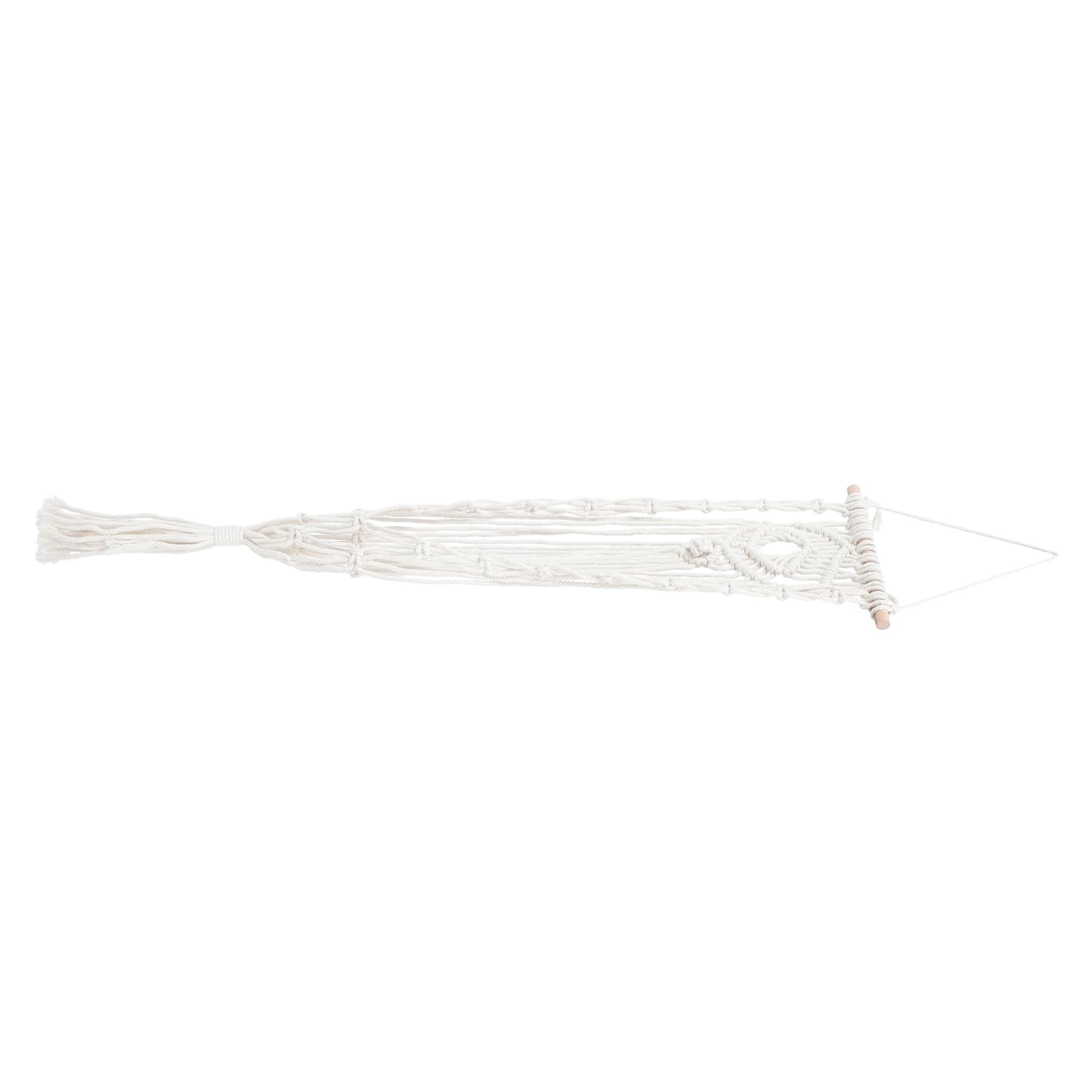 HEMOTON 3 Pièces Panier Suspendu en Corde de Coton cintres pour Plantes d'intérieur Cintre en macramé Usine Panier en Corde de Coton Fronde tissée à la Main Bambou Beige
