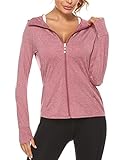 Laufjacke mit Daumenloch: Daumenlöcher an den elastischen Bündchen halten die Ärmel an Ort und Stelle, während Sie sich bewegen. Die Hände können zum Schutz und Warmhalten abgedeckt werden.