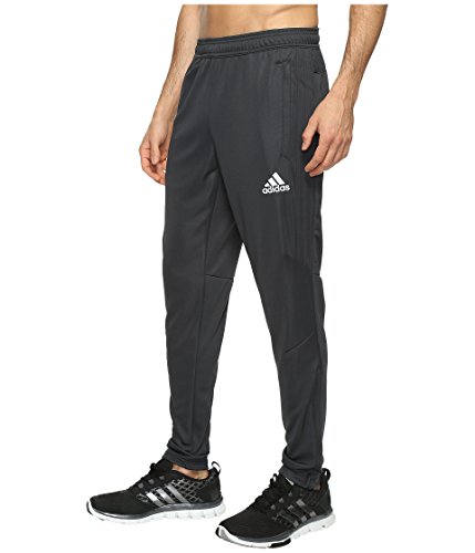 adidas Men's Soccer Tiro 17 Training Pants, Dark Grey/White, Large