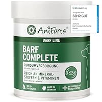 AniForte Barf Complete Pulver für Hunde - Natürliche Rundumversorgung, Ausgewogener Zusatz beim Barfen, Reich an Mineralstoffen & Vitaminen